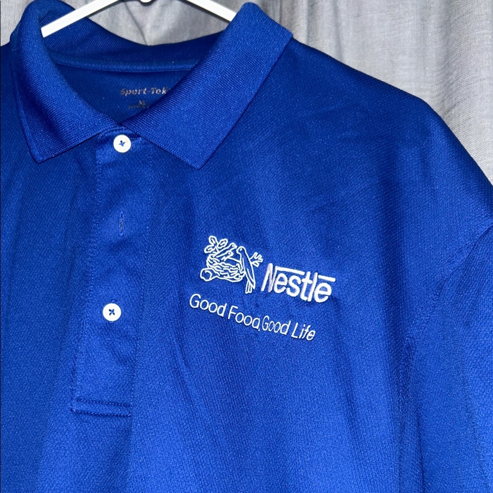 Sport-Tek Royal Blue Polo Shirt Nestle